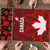 Canadian Rugby Puzzle Maple Leaves Sporty Art Style Red Color - Wonder Print Shop