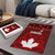 Canadian Rugby Puzzle Maple Leaves Sporty Art Style Red Color - Wonder Print Shop