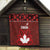 Canadian Rugby Quilt Maple Leaves Sporty Art Style Red Color - Wonder Print Shop