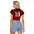 Custom Canadian Rugby Raglan Cropped T Shirt Maple Leaves Sporty Art Style Red Color - Wonder Print Shop