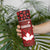 Custom Canadian Rugby Skinny Tumbler Maple Leaves Sporty Art Style Red Color - Wonder Print Shop