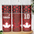 Custom Canadian Rugby Skinny Tumbler Maple Leaves Sporty Art Style Red Color - Wonder Print Shop