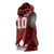Custom Canadian Rugby Sleeveless Hoodie Maple Leaves Sporty Art Style Red Color - Wonder Print Shop