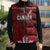 Custom Canadian Rugby Sleeveless Puffer Jacket Maple Leaves Sporty Art Style Red Color - Wonder Print Shop