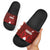 Canadian Rugby Slide Sandals Maple Leaves Sporty Art Style Red Color - Wonder Print Shop