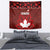 Canadian Rugby Tapestry Maple Leaves Sporty Art Style Red Color - Wonder Print Shop