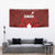 Canadian Rugby Tapestry Maple Leaves Sporty Art Style Red Color - Wonder Print Shop