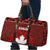 Canadian Rugby Travel Bag Maple Leaves Sporty Art Style Red Color - Wonder Print Shop