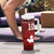 Custom Canadian Rugby Tumbler With Handle Maple Leaves Sporty Art Style Red Color - Wonder Print Shop
