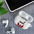 Canadian Rugby AirPods Case Maple Leaves Sporty Art Style White Color - Wonder Print Shop