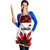 Canadian Rugby Apron Maple Leaves Sporty Art Style White Color - Wonder Print Shop