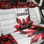Canadian Rugby Back Car Seat Cover Maple Leaves Sporty Art Style White Color - Wonder Print Shop