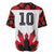 Custom Canadian Rugby Baseball Jersey Maple Leaves Sporty Art Style White Color - Wonder Print Shop