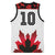 Custom Canadian Rugby Basketball Jersey Maple Leaves Sporty Art Style White Color - Wonder Print Shop