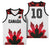 Custom Canadian Rugby Basketball Jersey Maple Leaves Sporty Art Style White Color - Wonder Print Shop