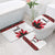Canadian Rugby Bathroom Set Maple Leaves Sporty Art Style White Color - Wonder Print Shop