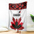 Canadian Rugby Blanket Maple Leaves Sporty Art Style White Color - Wonder Print Shop