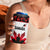 Custom Canadian Rugby 4 in 1 Can Cooler Tumbler Maple Leaves Sporty Art Style White Color - Wonder Print Shop