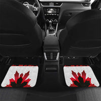 Canadian Rugby Car Mats Maple Leaves Sporty Art Style White Color - Wonder Print Shop