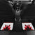 Canadian Rugby Car Mats Maple Leaves Sporty Art Style White Color - Wonder Print Shop