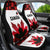 Canadian Rugby Car Seat Cover Maple Leaves Sporty Art Style White Color - Wonder Print Shop