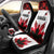 Canadian Rugby Car Seat Cover Maple Leaves Sporty Art Style White Color - Wonder Print Shop