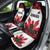 Canadian Rugby Car Seat Cover Maple Leaves Sporty Art Style White Color - Wonder Print Shop
