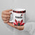 Custom Canadian Rugby Ceramic Mug Maple Leaves Sporty Art Style White Color - Wonder Print Shop