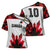 Custom Canadian Rugby Cross Shoulder Shirt Maple Leaves Sporty Art Style White Color - Wonder Print Shop