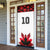Custom Canadian Rugby Door Cover Maple Leaves Sporty Art Style White Color - Wonder Print Shop