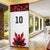 Custom Canadian Rugby Door Cover Maple Leaves Sporty Art Style White Color - Wonder Print Shop