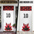 Custom Canadian Rugby Door Cover Maple Leaves Sporty Art Style White Color - Wonder Print Shop