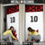 Custom Canadian Rugby Door Cover Maple Leaves Sporty Art Style White Color - Wonder Print Shop