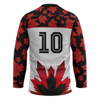 Custom Canadian Rugby Hockey Jersey Maple Leaves Sporty Art Style White Color - Wonder Print Shop