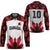 Custom Canadian Rugby Hockey Jersey Maple Leaves Sporty Art Style White Color - Wonder Print Shop