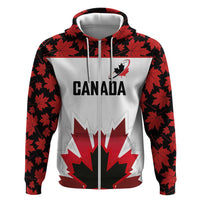 Custom Canadian Rugby Hoodie Maple Leaves Sporty Art Style White Color - Wonder Print Shop
