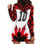 Custom Canadian Rugby Hoodie Dress Maple Leaves Sporty Art Style White Color - Wonder Print Shop