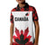 Custom Canadian Rugby Kid Polo Shirt Maple Leaves Sporty Art Style White Color - Wonder Print Shop