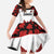 Custom Canadian Rugby Kid Short Sleeve Dress Maple Leaves Sporty Art Style White Color - Wonder Print Shop