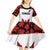 Custom Canadian Rugby Kid Short Sleeve Dress Maple Leaves Sporty Art Style White Color - Wonder Print Shop