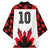 Custom Canadian Rugby Kimono Maple Leaves Sporty Art Style White Color - Wonder Print Shop