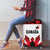 Canadian Rugby Luggage Cover Maple Leaves Sporty Art Style White Color - Wonder Print Shop