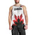 Custom Canadian Rugby Men Tank Top Maple Leaves Sporty Art Style White Color - Wonder Print Shop