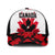 Canadian Rugby Mesh Trucker Cap Maple Leaves Sporty Art Style White Color - Wonder Print Shop