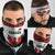 Canadian Rugby Neck Gaiter Maple Leaves Sporty Art Style White Color - Wonder Print Shop