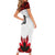 Custom Canadian Rugby Short Sleeve Bodycon Dress Maple Leaves Sporty Art Style White Color - Wonder Print Shop