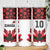 Custom Canadian Rugby Skinny Tumbler Maple Leaves Sporty Art Style White Color - Wonder Print Shop