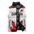 Custom Canadian Rugby Sleeveless Puffer Jacket Maple Leaves Sporty Art Style White Color - Wonder Print Shop