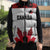 Custom Canadian Rugby Sleeveless Puffer Jacket Maple Leaves Sporty Art Style White Color - Wonder Print Shop