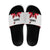 Canadian Rugby Slide Sandals Maple Leaves Sporty Art Style White Color - Wonder Print Shop